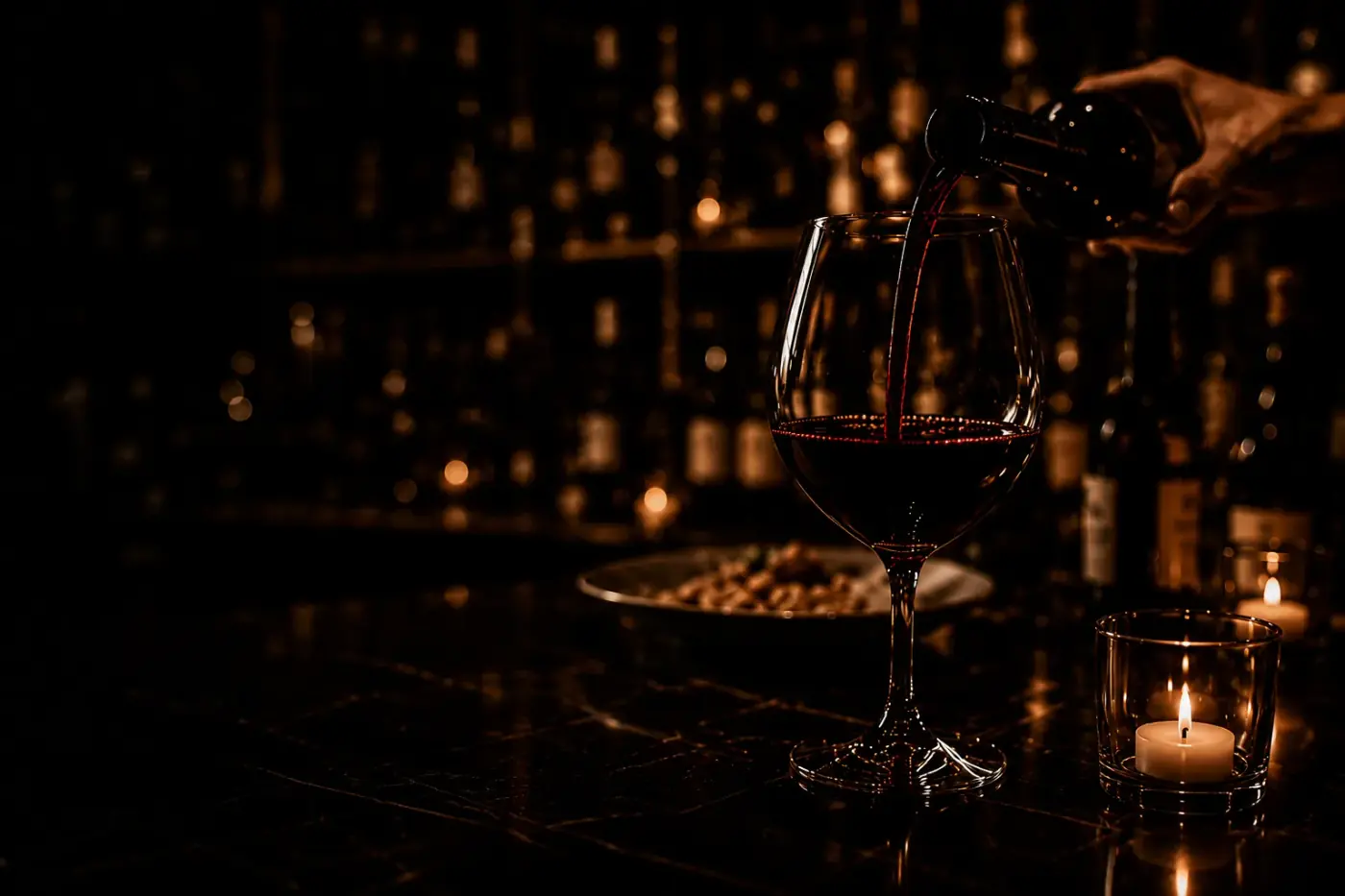 Intimate restaurant interior
